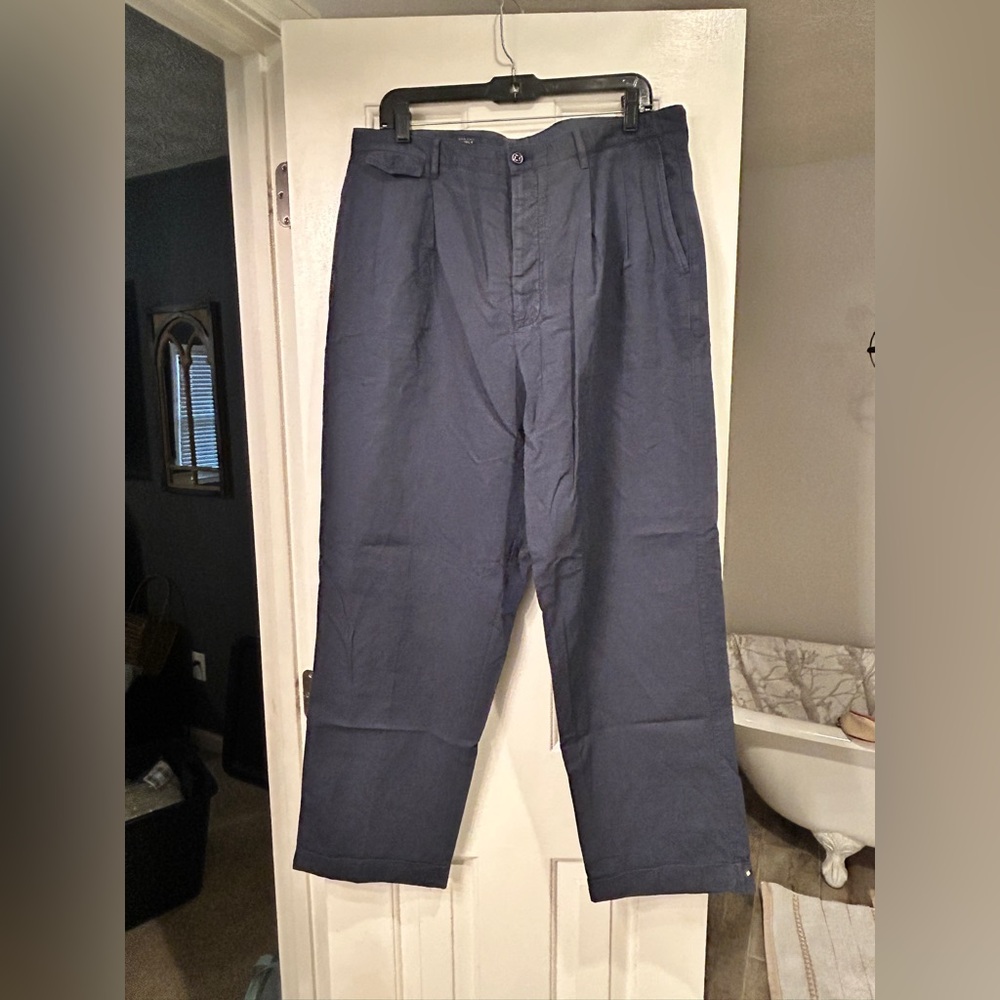 NWT J Crew Crosby suit pant in garment-dyed Italian cotton-linen blend - Picture 4 of 13